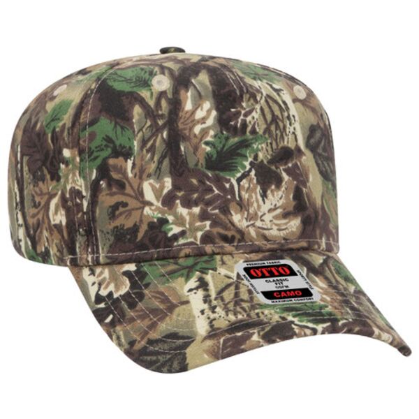 OTTO CAP® Camouflage 5 Panel Mid Profile Baseball Cap Thumbnail